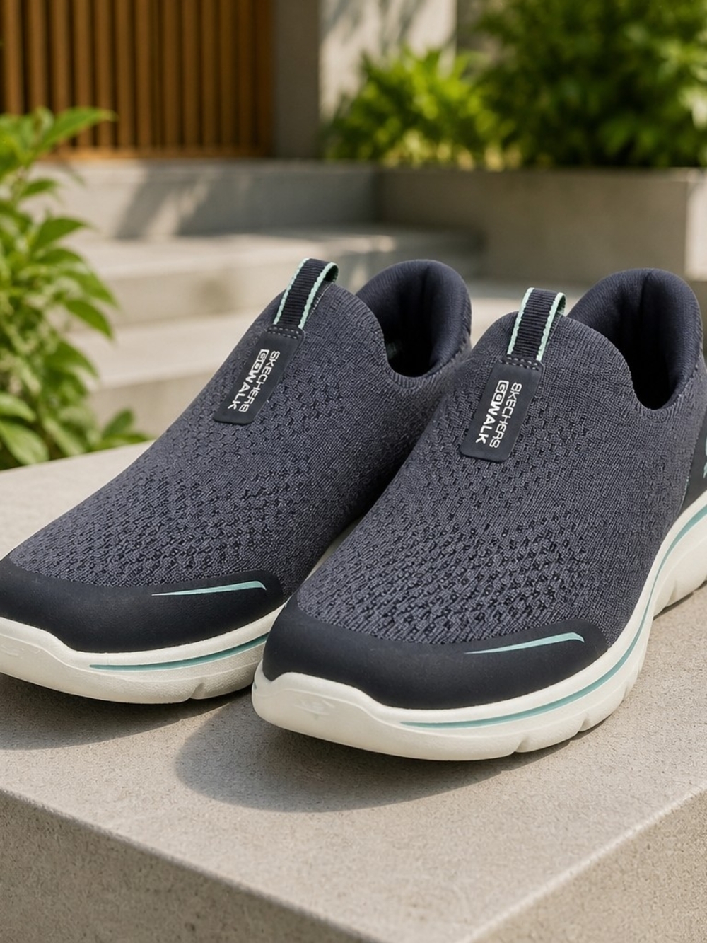 Skechers GOwalk Men’s Slip-On Walking Shoes - Navy